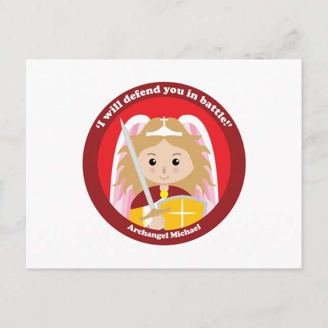 Cartão Postal Michael, o Arcanjo (Frente)