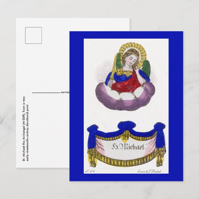 Cartão Postal Michael, o Arcanjo (M 009) (Frente/Verso)