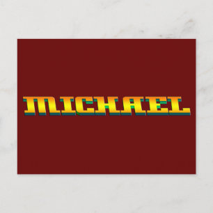 Cartão Postal MICHAEL, para Michael