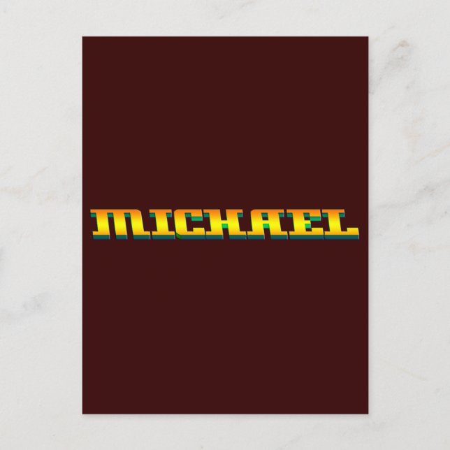 Cartão Postal MICHAEL, para Michael (Frente)