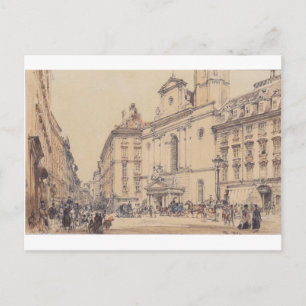Cartão Postal Michaelerplatz e mercado do carbono em Viena, por