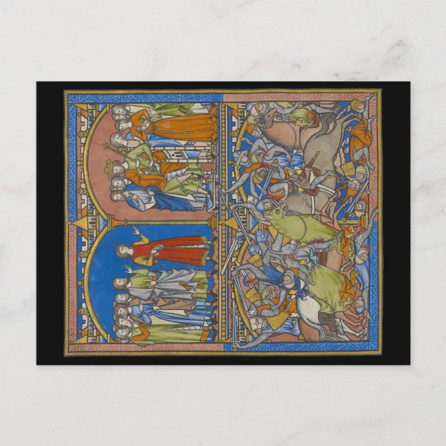 Cartão Postal Michal's Dowry, Uma Luta Sangrenta (Frente)