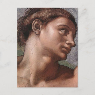 Cartão Postal Michelangelo Criação Adão Deus Arte
