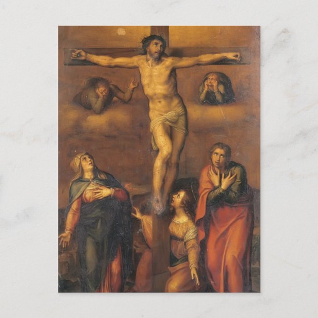 Cartão Postal Michelangelo - Crucificação (Frente)