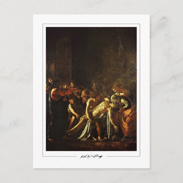 Cartão Postal Michelangelo Merisi da Caravaggio #47 - Belas Arte (Frente)