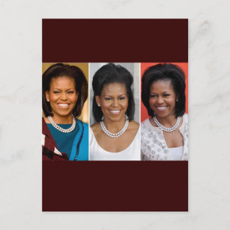 CARTÃO POSTAL MICHELLE OBAMA COLLECTORS