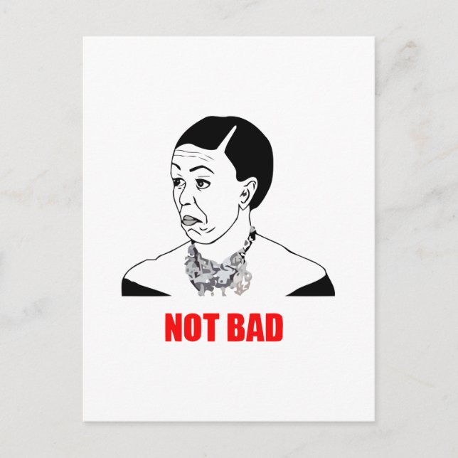 Cartão Postal Michelle Obama Não Má Memória (Frente)