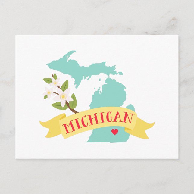 Cartão Postal Michigan (Frente)