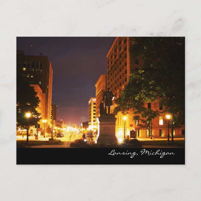 Cartão Postal Michigan Avenue Lights (Frente)