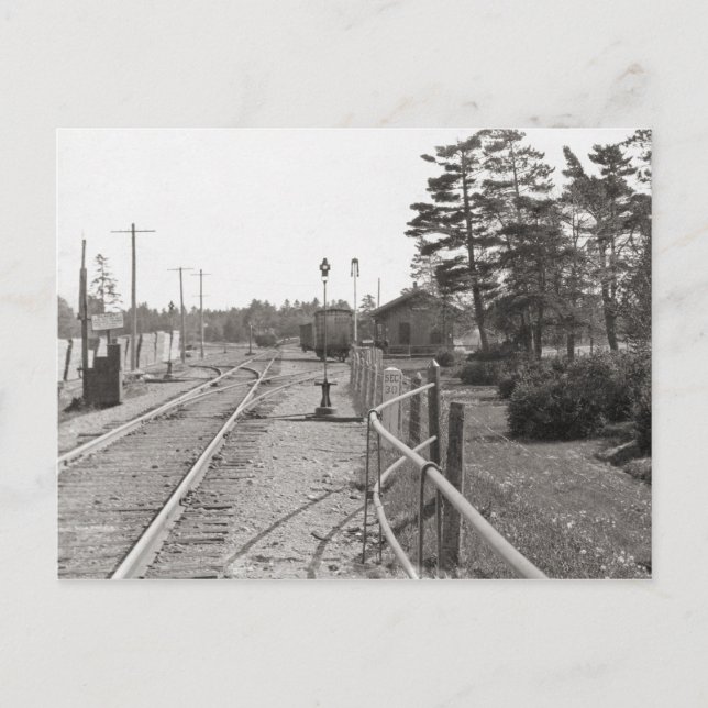 Cartão Postal Michigan Central Railroad Yard (Frente)