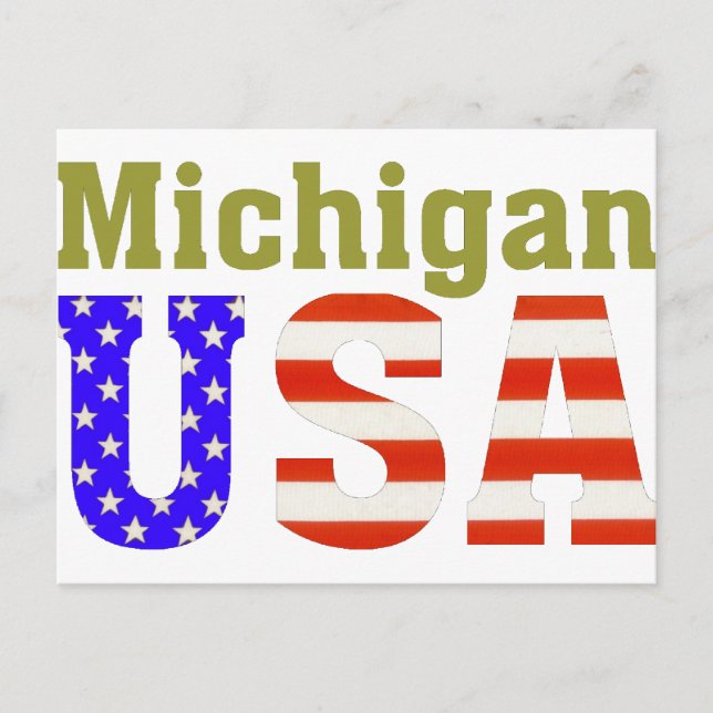 Cartão Postal Michigan EUA! (Frente)