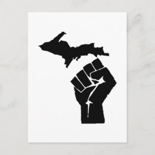 Cartão Postal Michigan Fist