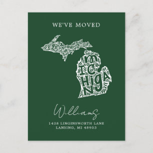 Cartão Postal MICHIGAN   Nossa Mudança de Endereço