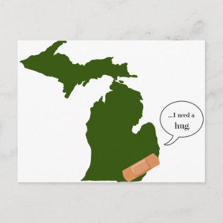 Cartão Postal Michigan precisa de um abraço