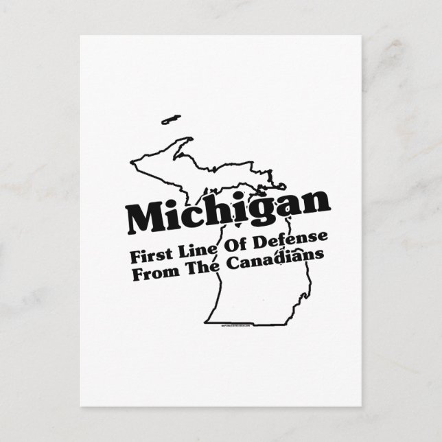 Cartão Postal Michigan State Slogan (Frente)