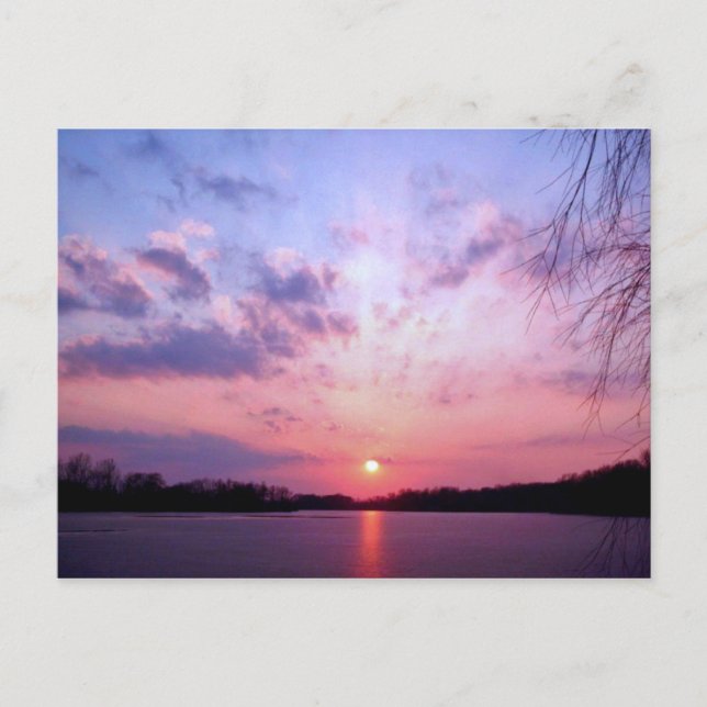 Cartão Postal Michigan Sunset 1 (Frente)