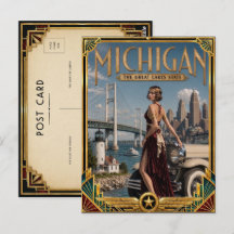 Michigan Vintage Art Deco Era de Ouro