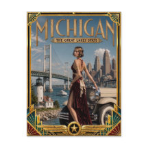 Michigan Vintage Art Deco Era de Ouro