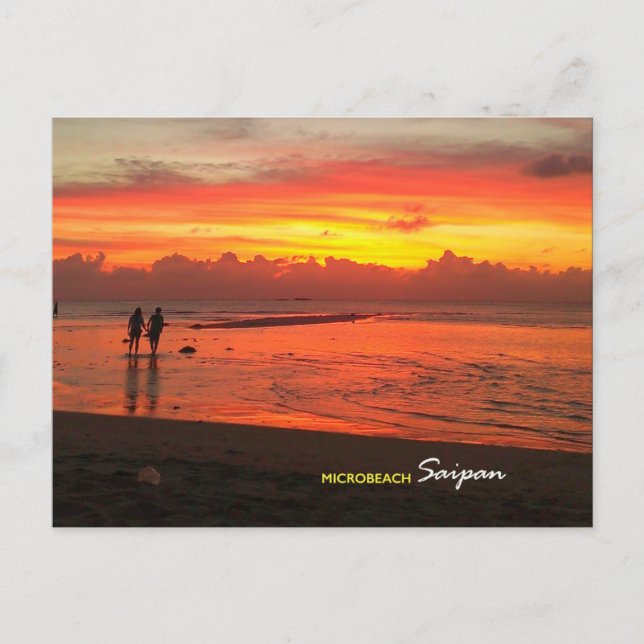 Cartão Postal Micro Beach, Saipan Postcard (Frente)