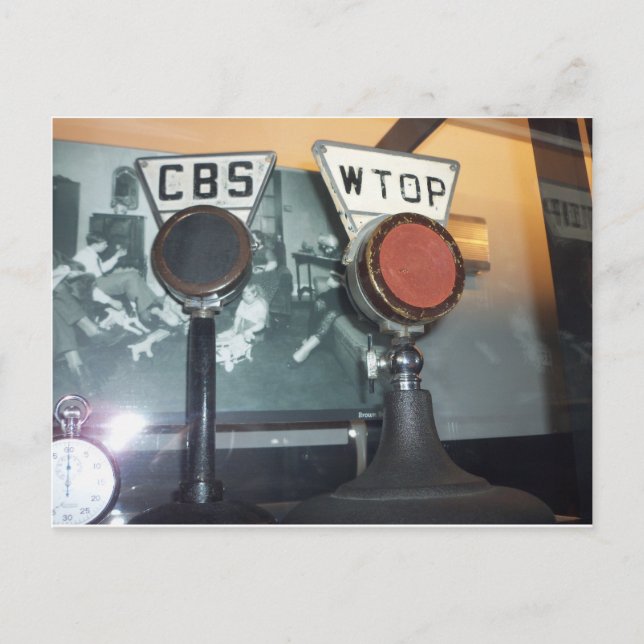 Cartão Postal Microfones Antigos (Frente)