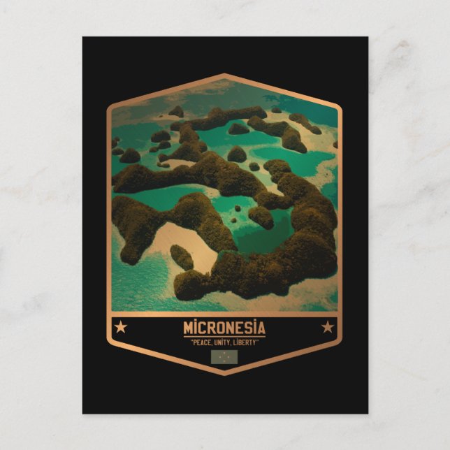 Cartão Postal Micronésia (Frente)
