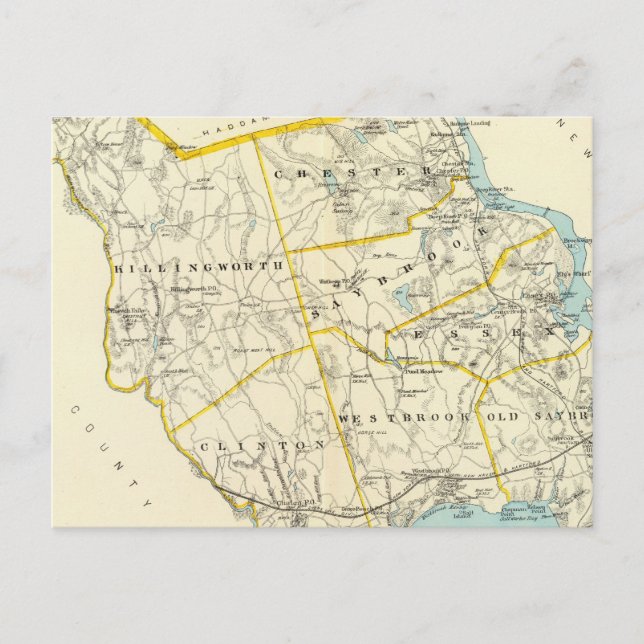 Cartão Postal Middlesex Co S (Frente)