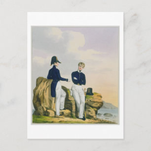 Cartão Postal Mídia, prato 3 de "Figurino do Royal Navigator