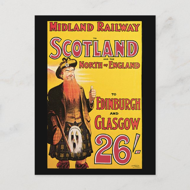 Cartão Postal Midland Rail Scotland (Frente)