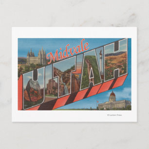 Cartão Postal Midvale, UtahLarge - Letra ScenesMidvale, UT