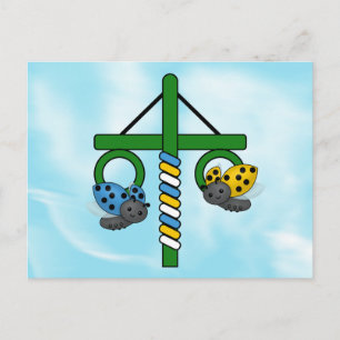 Cartão Postal Midverão Damybugs Maypole