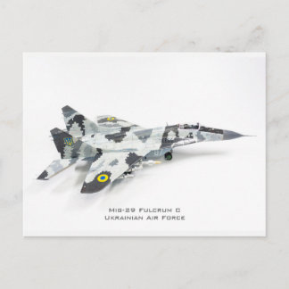 Cartão Postal Mig-29 Fulcrum C, Força Aérea da Ucrânia