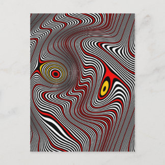 Cartão Postal Migraine Aura Optical Illusion