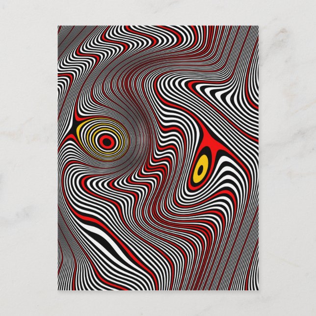 Cartão Postal Migraine Aura Optical Illusion (Frente)