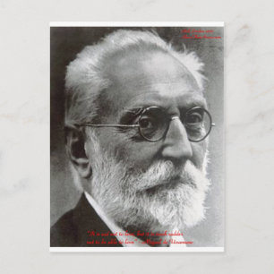 Cartão Postal Miguel de Unamuno Capaz de Amar Citação Presentes 