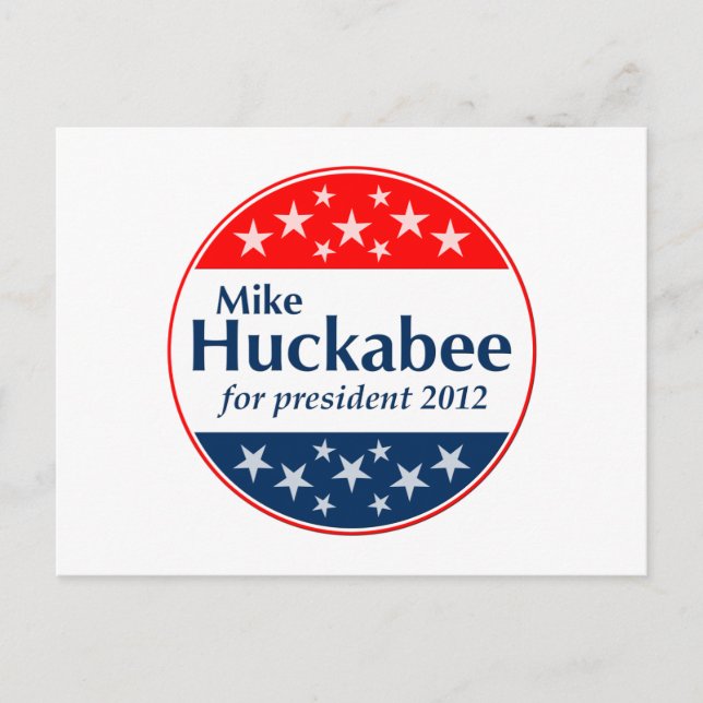 Cartão Postal Mike Huckabee 2012 (v106) (Frente)