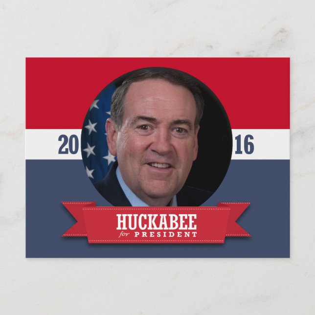 CARTÃO POSTAL MIKE HUCKABEE 2016 (Frente)