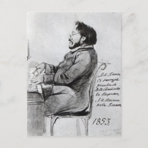 Cartão Postal Mikhail Glinka, 1853