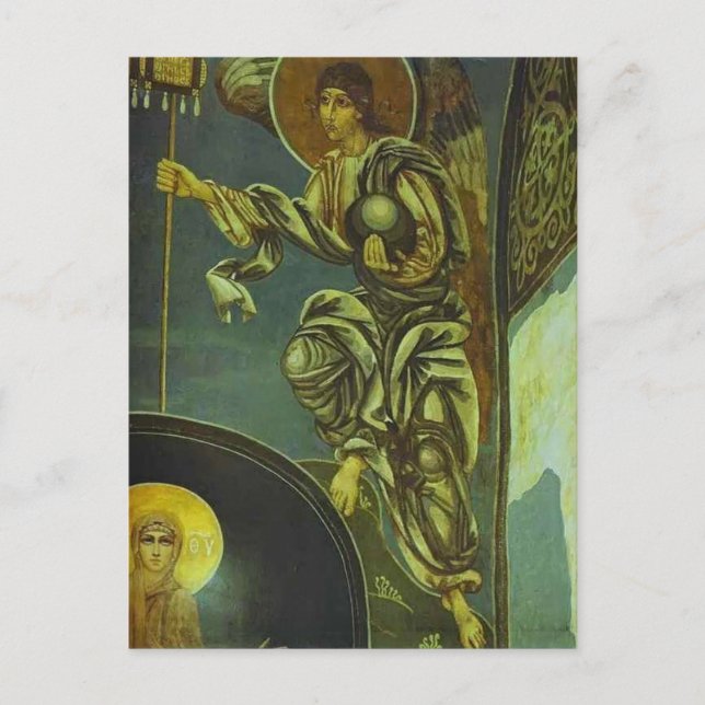 Cartão Postal Mikhail Vrubel - Anjo com Labara (Frente)