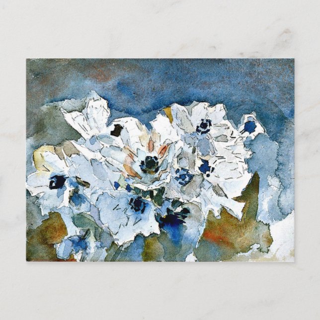 Cartão Postal Mikhail Vrubel art: Flores (Frente)