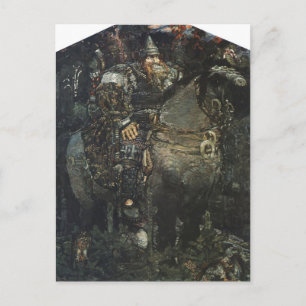 Cartão Postal Mikhail Vrubel - Bogatyr