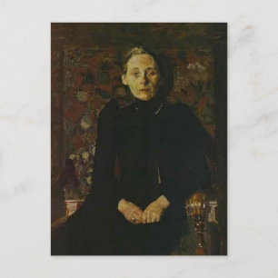 Cartão Postal Mikhail Vrubel-Retrato da esposa do empresário