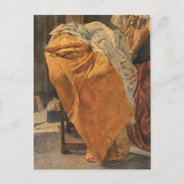 Cartão Postal Mikhail Vrubel - Vida tranquila. Tecidos. (Frente)