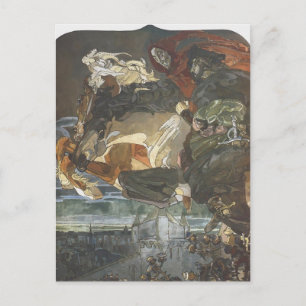 Cartão Postal Mikhail Vrubel - Voo de Faust e Mephisto