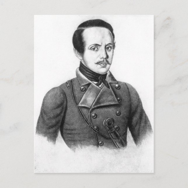 Cartão Postal Mikhail Yuryevich Lermontov (Frente)