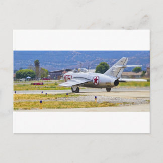 Cartão Postal Mikoyan-Gurevich Mig-15