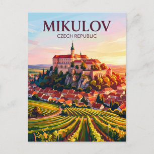 Cartão Postal Mikulov República Tcheca