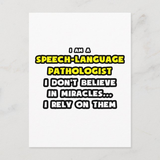 Cartão Postal Milagres e Patologistas de Língua Fala (Frente)