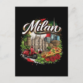 Cartão Postal Milan