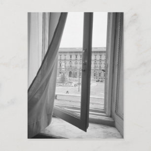 Cartão Postal Milano Itália, Vista de La Scala Opera Window