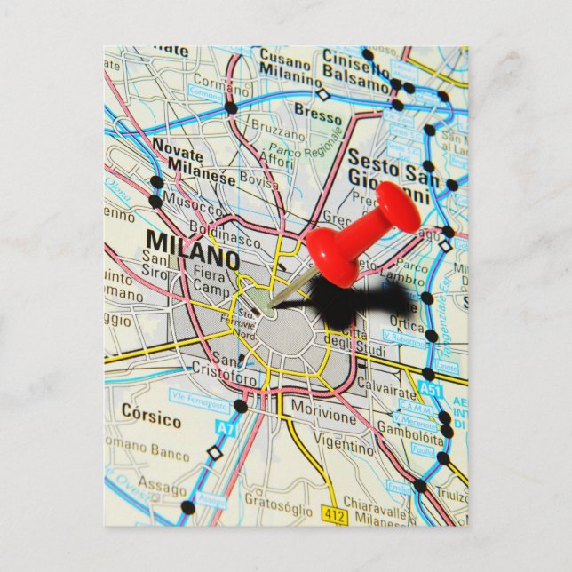 Cartão Postal Milão, Milão (Itália) (Frente)